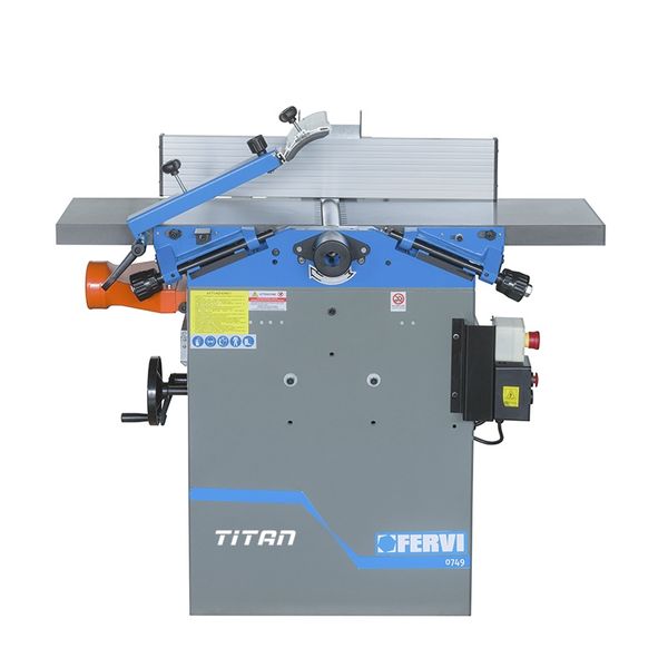 Máy phay phẳng và cắt mỏng kết hợp FERVI  0749, gia công chế biến gỗ.