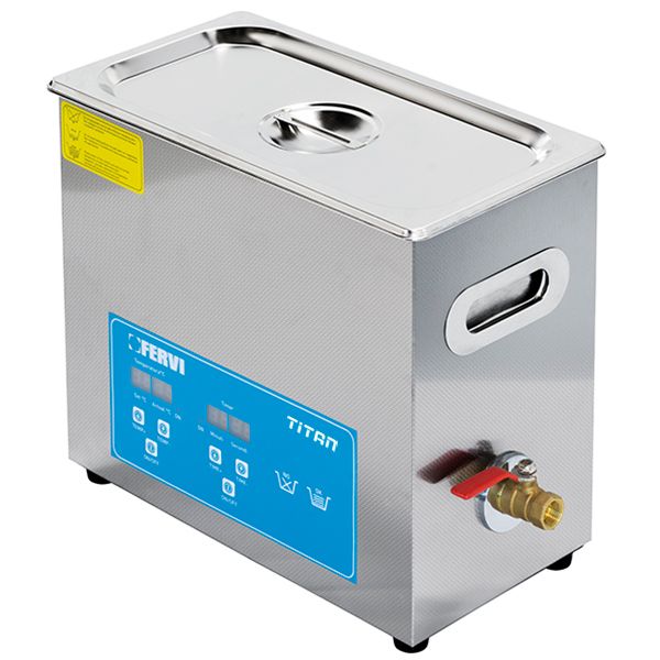 Máy rửa siêu âm FERVI UC01/65, thể tích bồn 6.5L, 180W