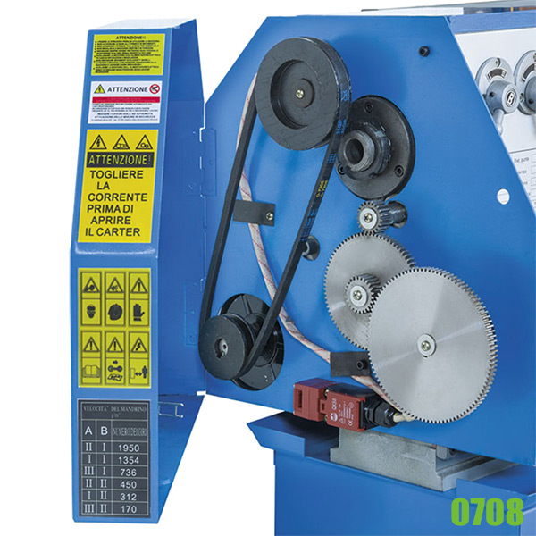 Máy tiện mini để bàn FERVI 0708, độ dài phôi max 520mm thumbnail 3