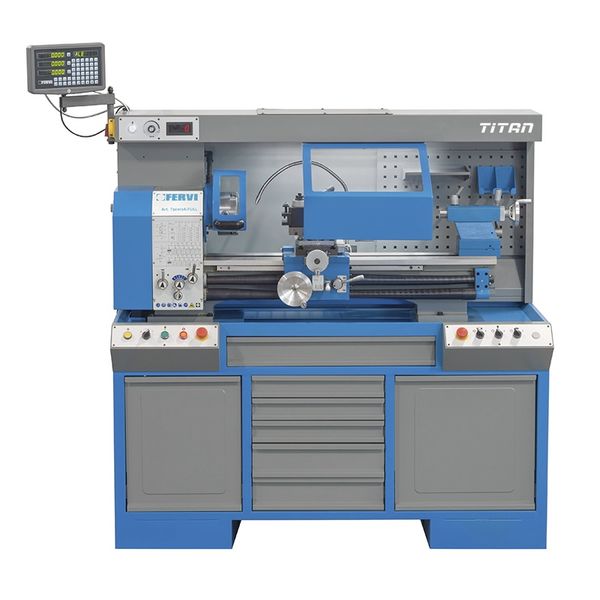 Máy tiện đầu bánh răng FERVI T900I2A/FULL, băng máy 830mm