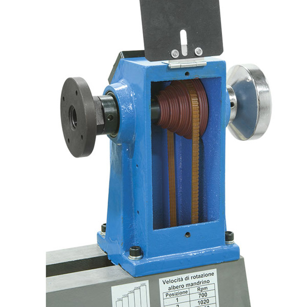 Máy tiện gỗ FERVI 0497 chiều dài phôi 457mm, đường kính trục chính 12" thumbnail 2