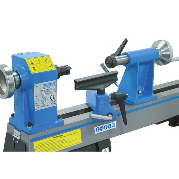 Máy tiện gỗ FERVI 0497 chiều dài phôi 457mm, đường kính trục chính 12" thumbnail 4