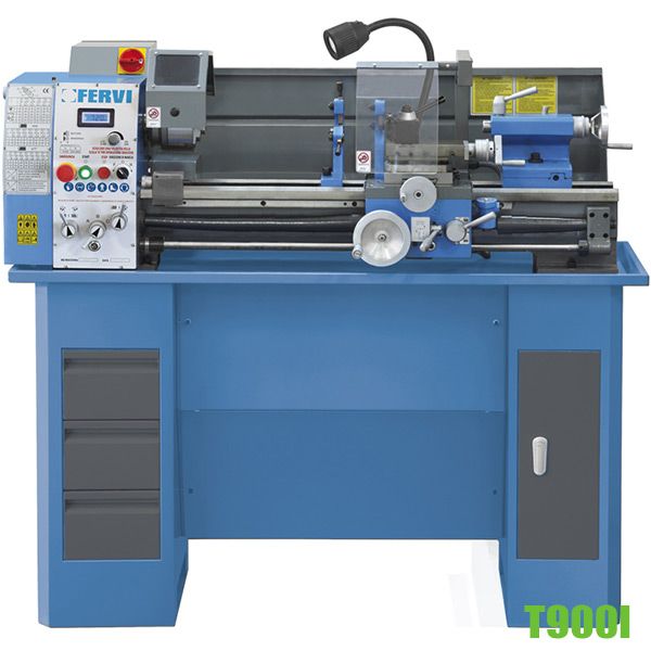 Máy tiện vạn năng T900I bàn làm việc 900mm, công suất 1100W Fervi