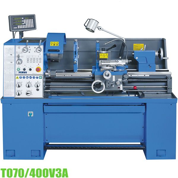Máy tiện vạn năng T070/400V3A, 1000mm, màn hình hiển thị lớn Fervi