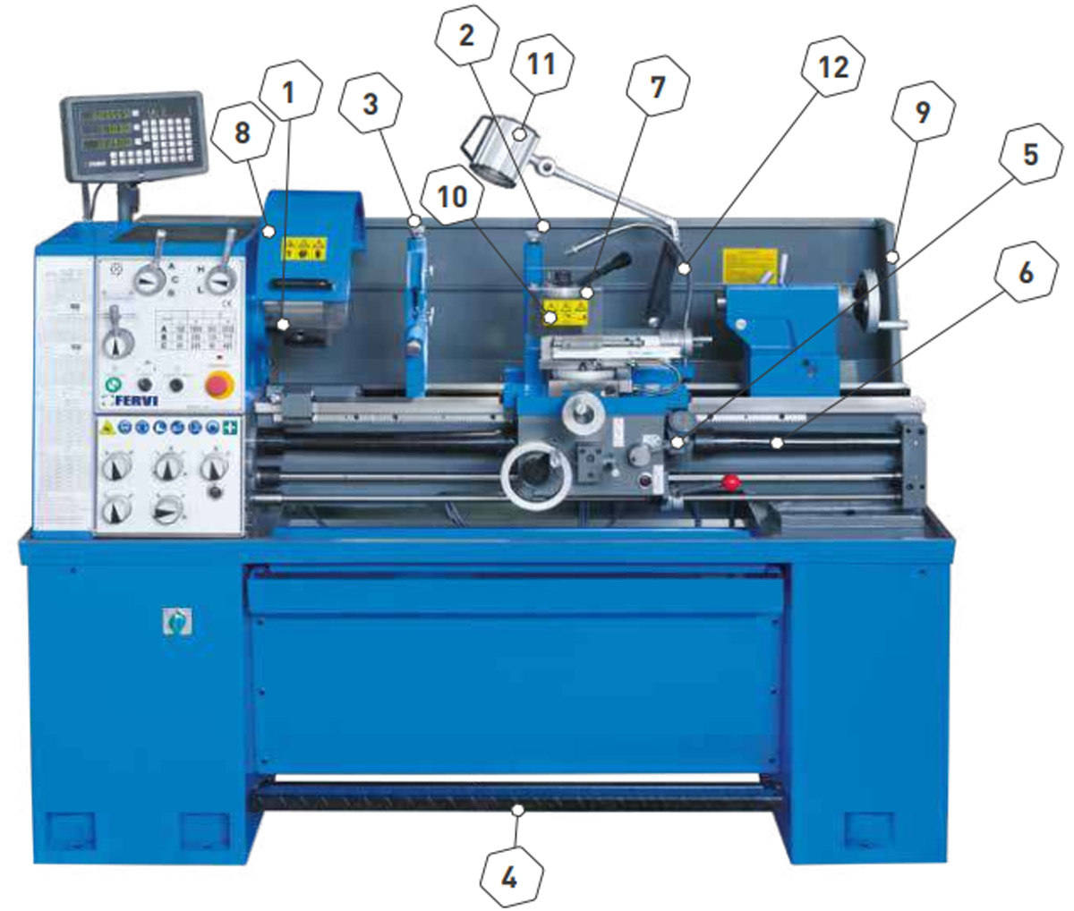 cấu tạo chi tiết máy tiện T070/400V3A
