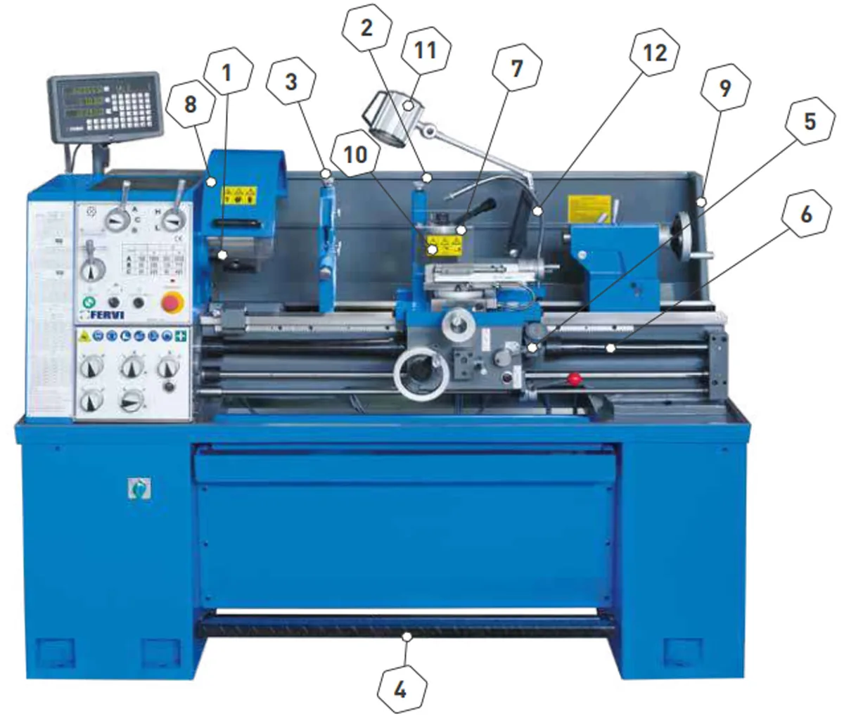 cấu tạo chi tiết máy tiện T070/400V3A