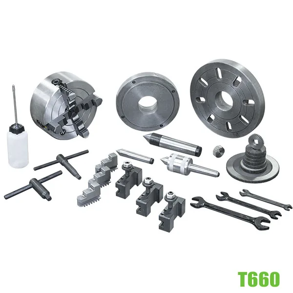 Máy tiện độ dài phôi T660, max 660mm, tốc độ max 2000 vòng/phút thumbnail 3