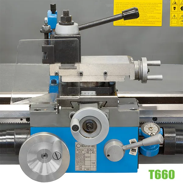 Máy tiện vạn năng T660I mâm cặp ∅125mm, độ dài phôi max 660mm Fervi thumbnail 6