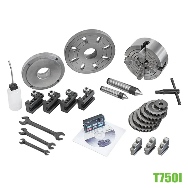 Máy tiện vạn năng T750I chiều dài phôi max 750mm, mâm cặp ø125mm thumbnail 3