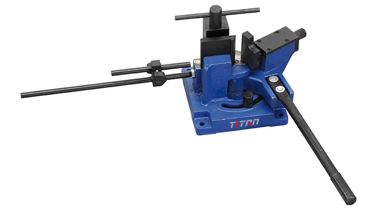 Bàn bẻ sắt xây dựng đường kính tới 22mm, sắt tròn, dẹt, sắt hộp