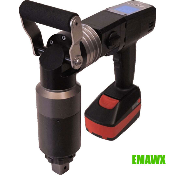 Máy xiết bulong EMAWX, đầu cong dẫn động bằng pin.