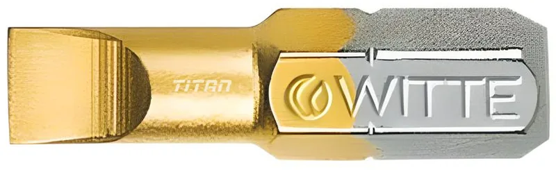 Mũi vít dẹt phủ TiN WITTE 26431, Germany