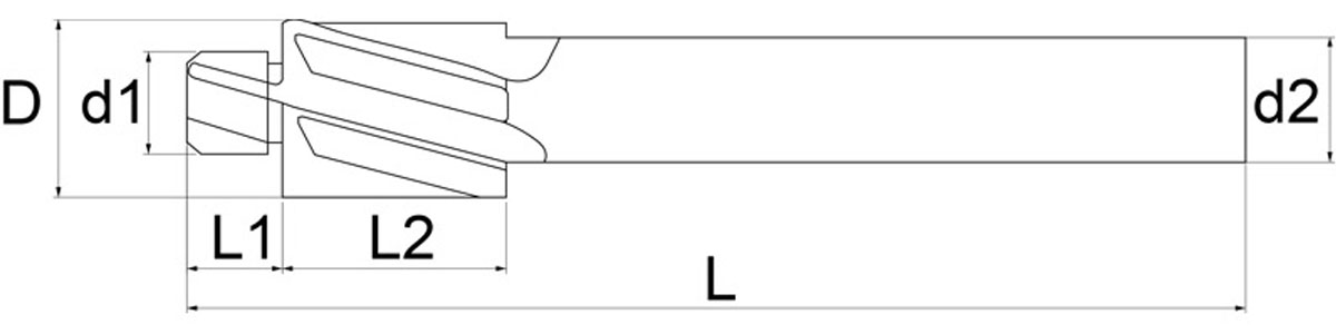 L018- Mũi khoan lỗ bậc bulong M3-M12. HSS Phủ TiN. FERVI Italia
