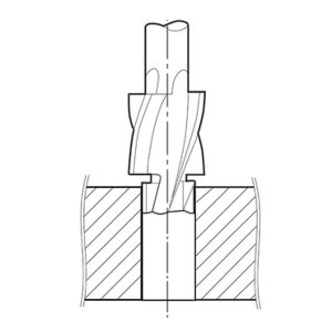 Mũi khoan bậc bulong FERVI L018 bằng thép gió phủ TiN