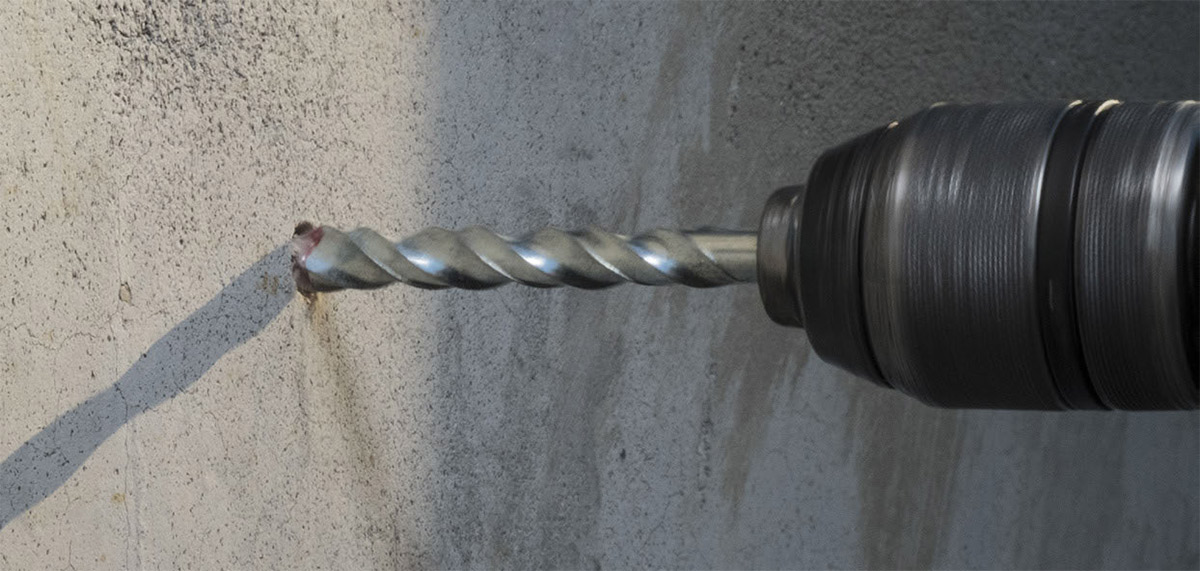 Mũi khoan bê tông FERVI P049 chuôi trụ, size từ Ø3-24mm