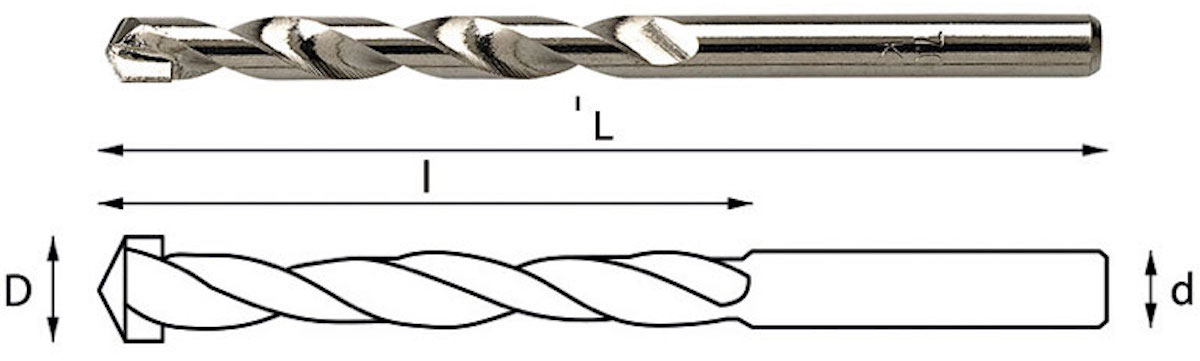 mũi khoan tường, bê tông, gạch, đá granite, vôi vữa