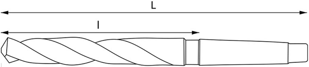 ST2A Mũi khoan xoắn chuôi côn đường kính ∅5.75-79mm FERVI Italia