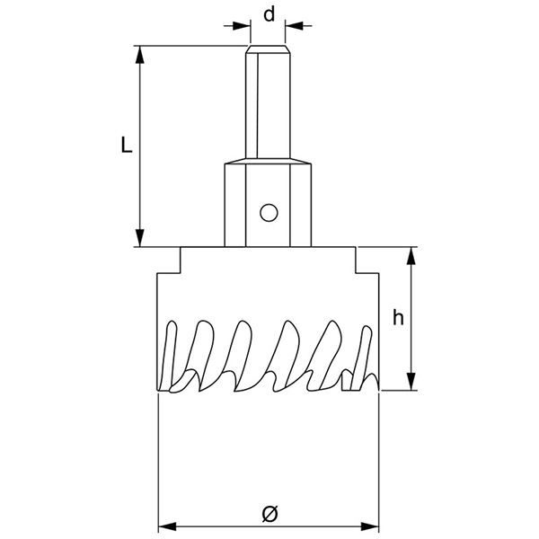 Mũi khoan khoét tường FERVI P076 bằng hợp kim carbide