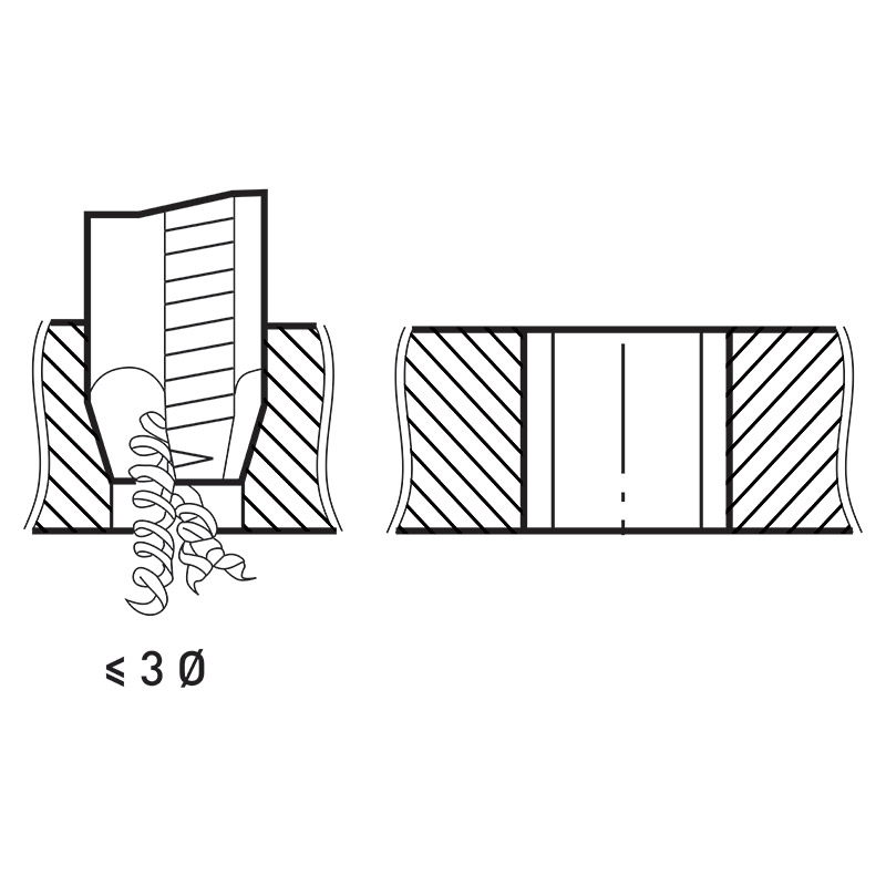 MACHINE TAPS FOR THROUGH-HOLES, CORRECTED BORE thumbnail 3