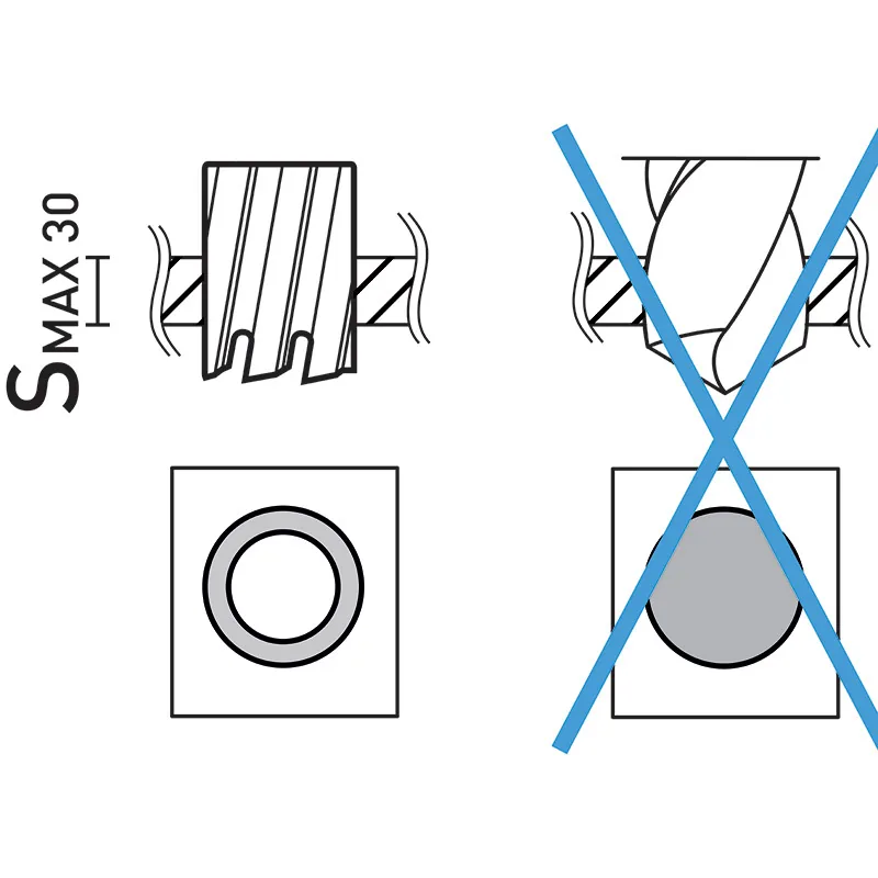 Mũi khoan khoét lõi chuôi Weldon FERVI F002, cắt sâu 30 mm thumbnail 3