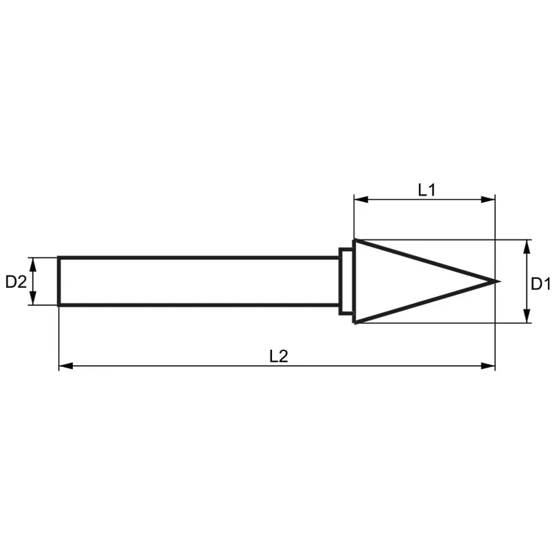 Mũi mài hợp kim 10 mm Tungsten Carbide, dùng cho thép và gang FERVI M10SC6 thumbnail 2