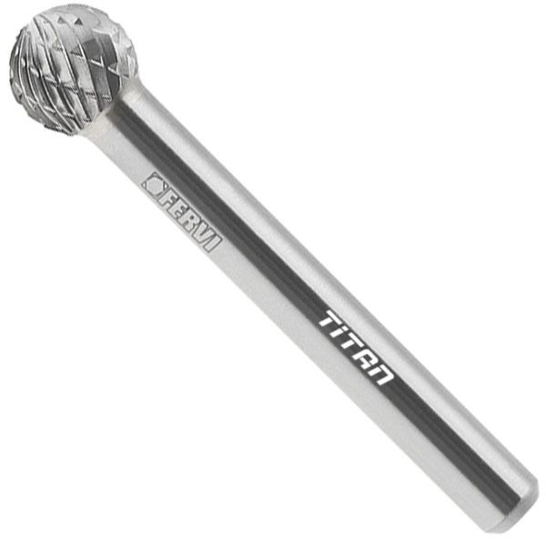 Mũi mài chỏm cầu FERVI DxDC bằng hợp kim, cắt khía kim cương