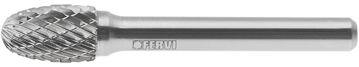 ExDC Mũi mài hợp kim hình quả trứng từ Ø8-16mm Tungsten Fervi