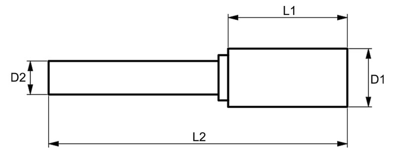 Mũi mài trụ FERVI BxAL cho mặt phẳng góc vuông nhôm