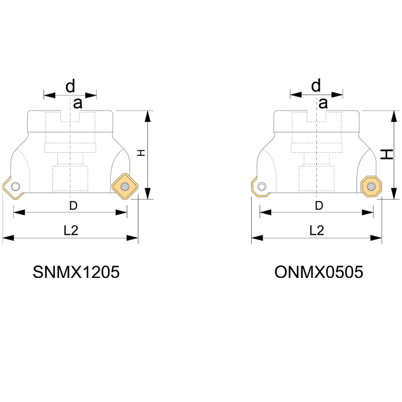 MILLING CUTTER WITH NEGATIVE INSERTS FOR FACE MILLING thumbnail 3
