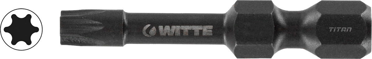 Mũi vặn vít đầu sao TORX WITTE 28372, chuôi 6.3mm, Germany