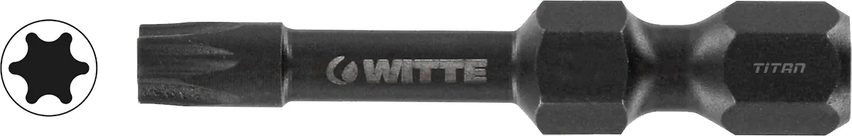 Mũi vặn vít đầu sao TORX WITTE 28372, chuôi 6.3mm, Germany