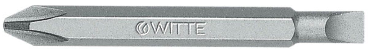 29000 Mũi vít 2 đầu dẹt và bake dài 60mm thân lục giác 1/4 inch WITTE