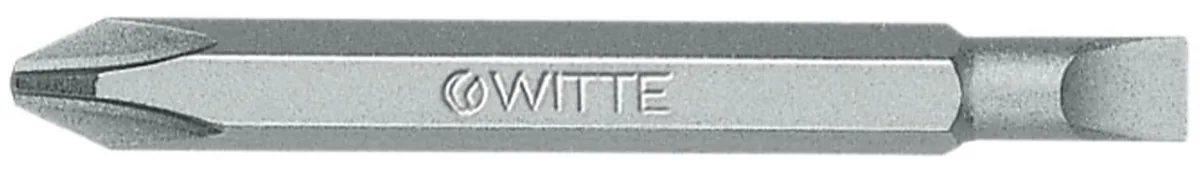 29000 Mũi vít 2 đầu dẹt và bake dài 60mm thân lục giác 1/4 inch WITTE