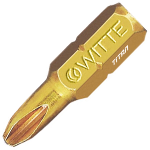 Mũi vít 4 cạnh WITTE 2712x phủ TiN, PH 1 - PH 2 - PH 3 thumbnail 2