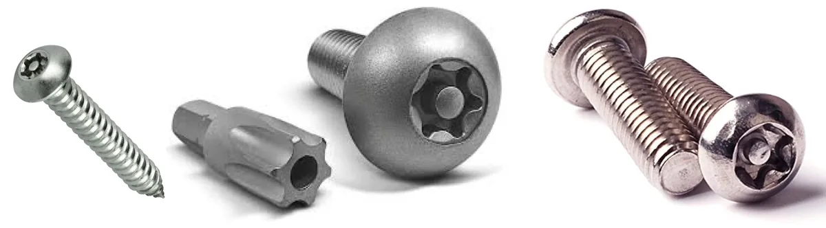 Vít sao có lỗ. Tamper-resistant Torx screw
