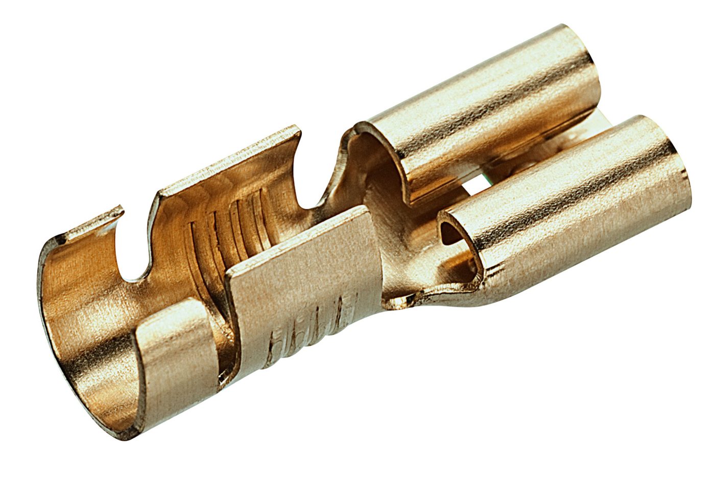 Ổ cắm phẳng với kết nối dẫn điện bên, tiết diện 0.5 - 1 mm², kích thước phích cắm 6.3 x 0.8 mm