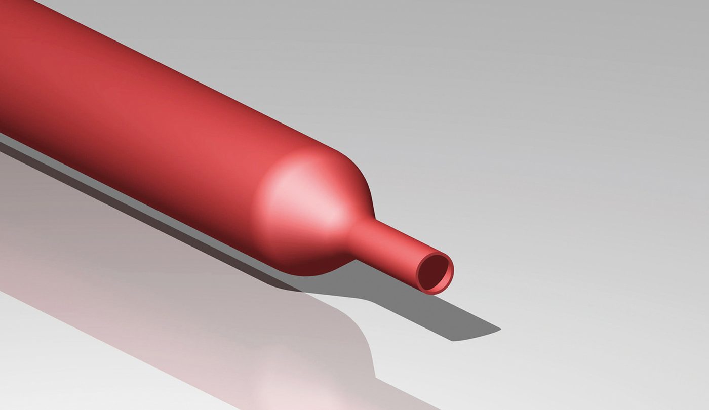 Ống co nhiệt 2:1, mỏng, đỏ, Ø 5.0/2.3 mm, dài 9.5 m