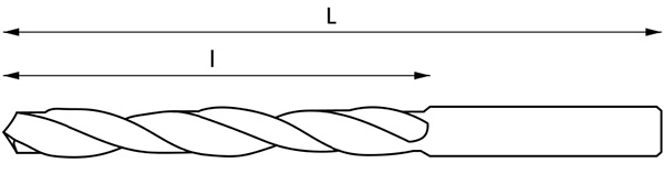 Mũi khoan kim loại FERVI 064, chuôi trụ, chuẩn DIN 338