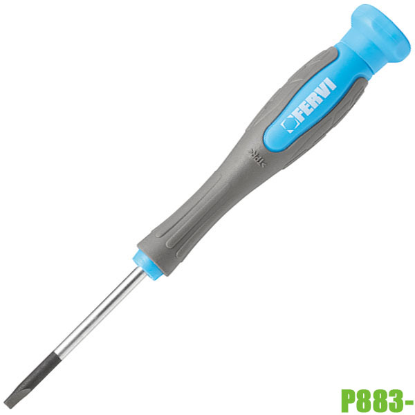 Tô vít dẹt 1,6-4mm FERVI P883, dài 140mm. Cr-V