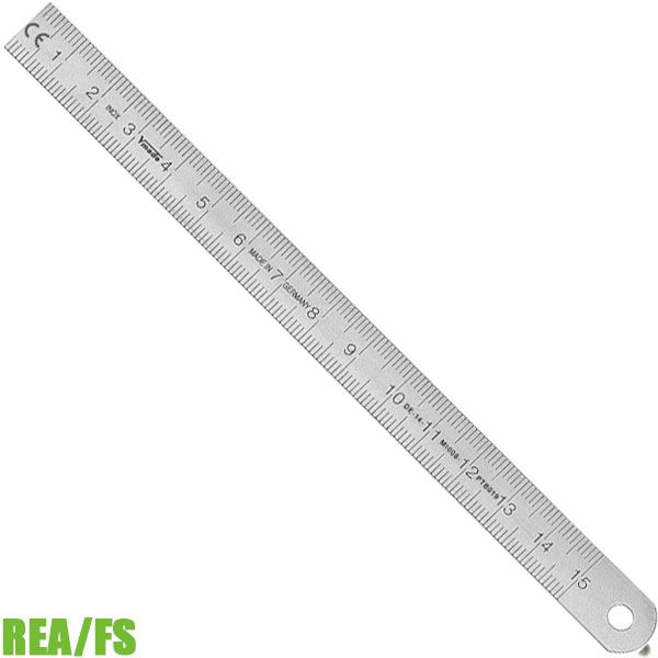 Thước lá inox REA/FS, 150mm đến 1 mét, chuẩn DIN 2014/32/EU
