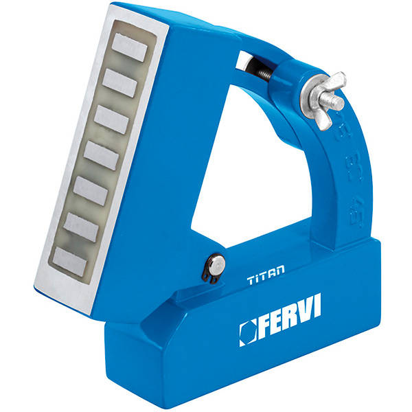 Thước eke góc FERVI S058, 115x115x35mm, từ 45° đến 90° có từ tính