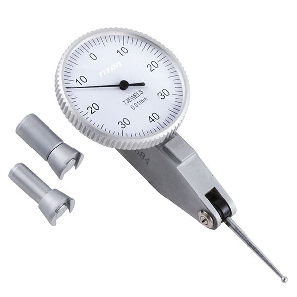 Đồng hồ so chân què FERVI T006, thang đo 0.8mm, chính xác 0.011mm