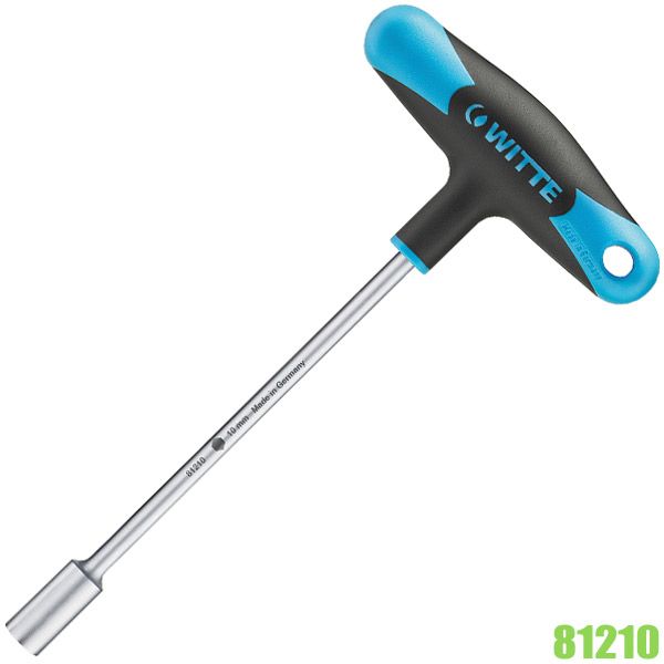 Tay vặn chữ T 81200, đầu tuýp lục giác size 4-17mm Pro WITTE Germany