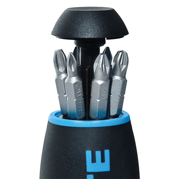Tay vặn vít đa năng 468023, gồm 6 mũi bake và hoa thị Pro WITTE thumbnail 2