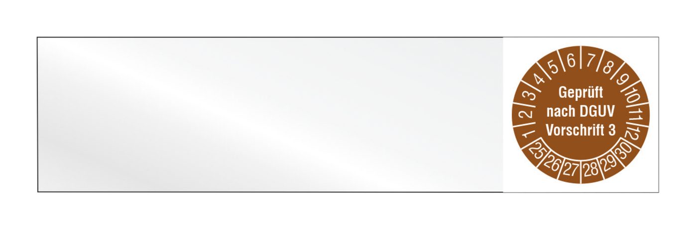 Tem kiểm tra cáp "đã kiểm tra theo DGUV V3", 25-30