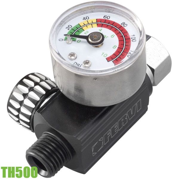 Bộ điều áp khi nén TH500, có đồng hồ áp suất 0 ÷ 10 bar FERVI