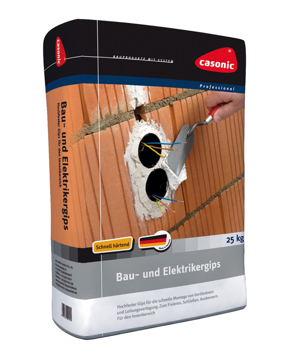 Thạch cao xây dựng và điện trong bao giấy, 5 kg