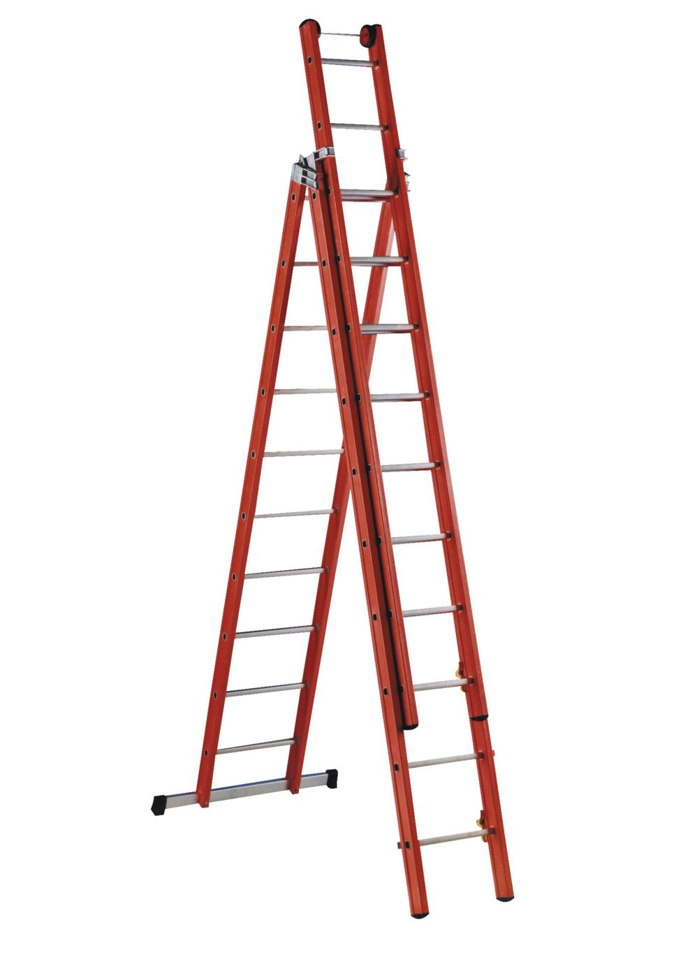 Thang bậc 3 phần và thang mở rộng, 3 x 14 bậc