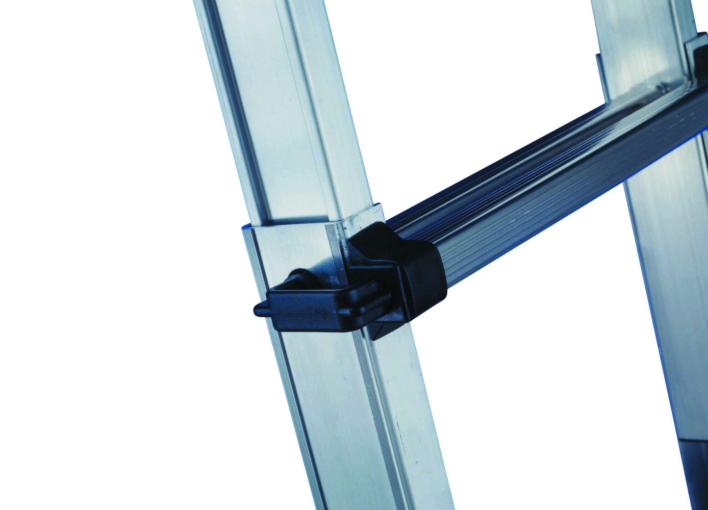 Thang nhôm telescopic điều chỉnh chiều cao với 2 x 6 bậc thumbnail 2