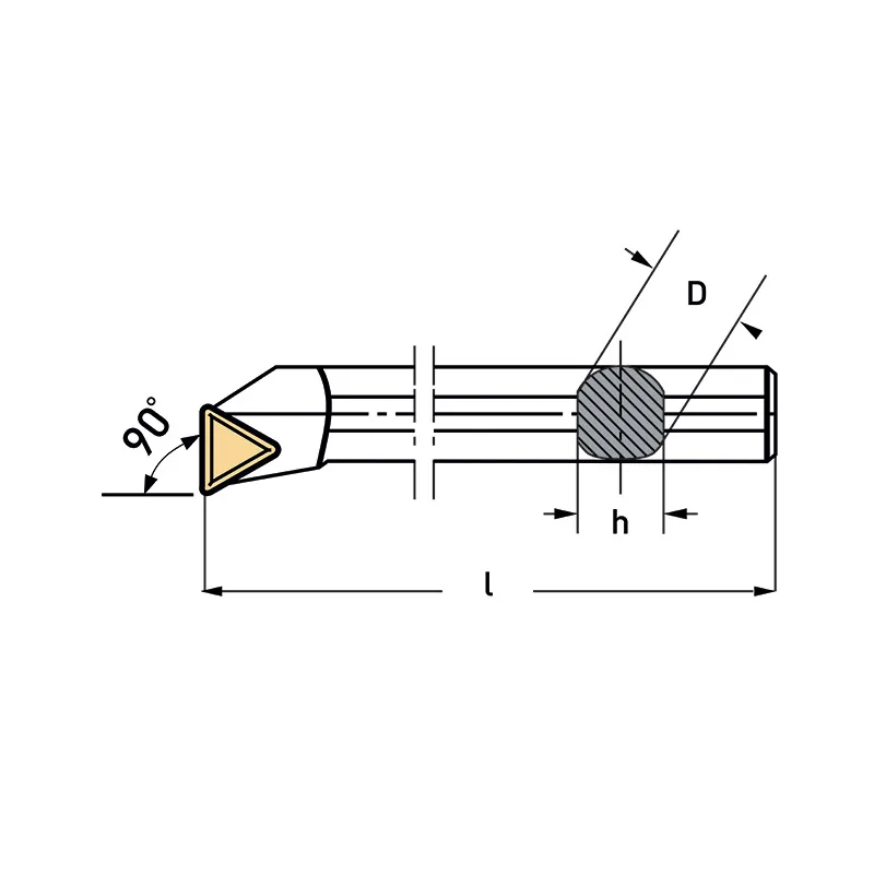 Bộ dao tiện lỗ nguyên khối 90° FERVI KISTFCR, gồm 12 chi tiết hộp đựng bằng gỗ thumbnail 2